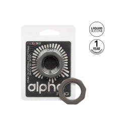alpha ring by Calextotics Cockring Alpha Grey 25mm